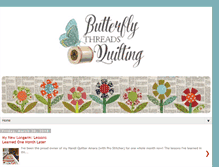 Tablet Screenshot of butterflythreadsquilting.com